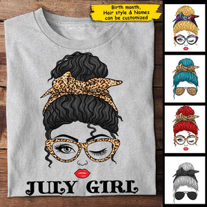 Birth Month Girl - Personalized Unisex T-Shirt.