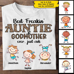 Best Autie & Godmother ever - Personalized Unisex T-Shirt.