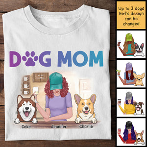 Dog Mom - Gift For Dog Lovers - Personalized Unisex T-Shirt.