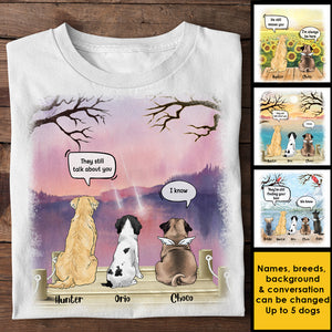 Dogs In Heaven - Personalized Unisex T-Shirt.