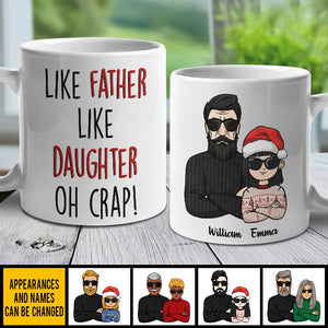 Like Father Like Daughter, Like Mother Like Son, Best Friends For Life - Personalized Mug.