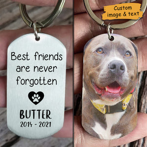 Best Friends Are Never Forgotten - Personalized Keychain.