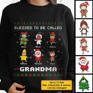 Blessed To Be Called Grandma - Personalized Unisex Sweatshirt, T-shirt, Hoodie.
