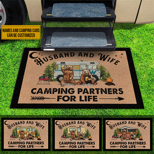 Husband & Wife Bear Style - Personalized Decorative Mat.