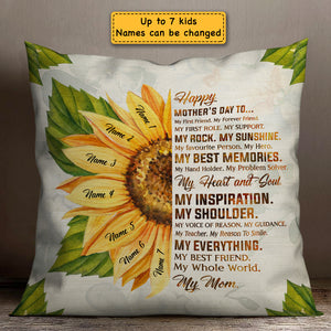 Happy Mother's Day To My Whole World - Gift For Mother's Day, Personalized Pillow (Insert Included).