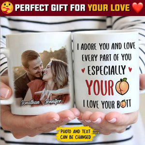 Roses Are Red Foxes Are Clever - Upload Image, Gift For Couples - Personalized Mug.