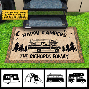 Happy Campers - Personalized Decorative Mat.