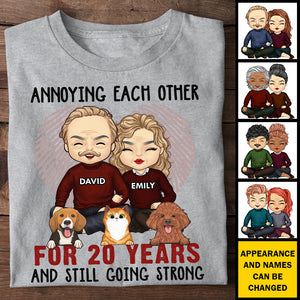 Annoying Each Other Still Going Strong - Anniversary Gifts, Gift For Couples, Husband Wife - Personalized Unisex T-shirt, Hoodie.