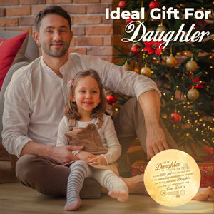 My Precious Daughter, My Little Girl - Moon Lamp - To My Daughter, Gift For Daughter, Daughter Gift From Dad, Birthday Gift For Daughter, Christmas Gift