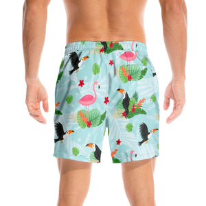 Tropical Flamingo - Men Swim Trunks - Gift For Men