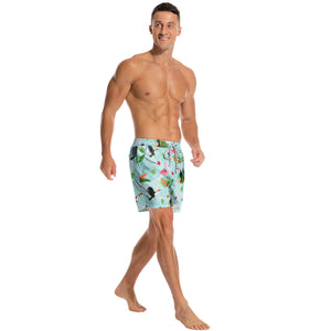 Tropical Flamingo - Men Swim Trunks - Gift For Men