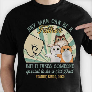 Special To Be A Cat Dad - Gift for Dad - Personalized Unisex T-Shirt.