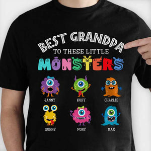 Best Daddy/ GrandPa To These Little Monsters - Personalized Unisex T-Shirt.