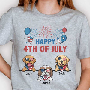 Happy 4th Of July Anniversary - Gift for 4th Of July - Personalized Unisex T-Shirt.