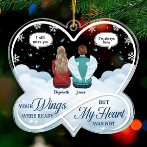 Le paradis a tellement de chance de t'avoir - Ornement commémoratif personnalisé - En forme de cœur infini en acrylique - Cadeau de Noël, cadeau de condoléances pour les membres de la famille