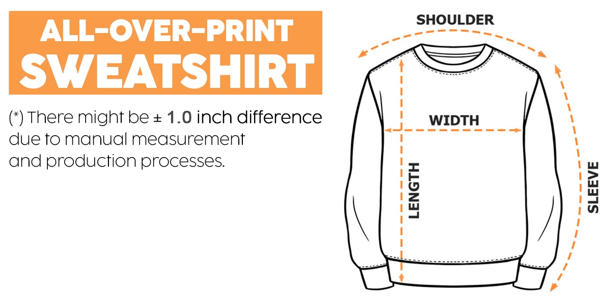 How to measure sweatshirt length, width, sleeve and shoulder. Measurements may vary by 1 inch.