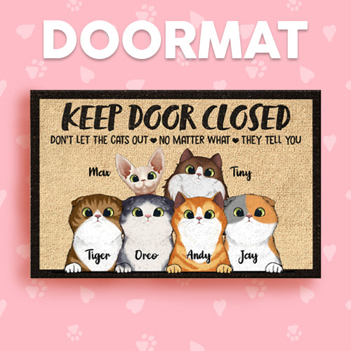 Personalized Pets Doormat - Up to 6 Pets - Decorative Mat - Custom Doo -  LoveOnPrints