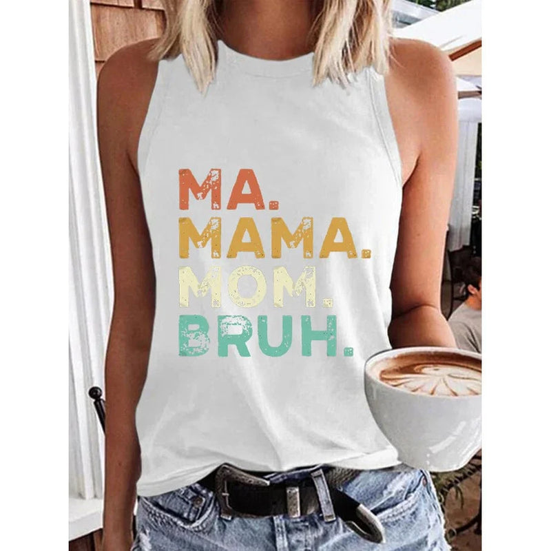 Stylish Mama, Bruh - Family T-Shirt, Tank Top - Mother's Day, Birthday Gift For Mom