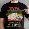 The Man The Myth The Bad Influence - Gift for Dad, Personalized T-shirt