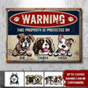 Warning Zone - Funny Personalized Dog Metal Sign (WW)
