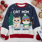 The Most Beautiful Time Of Year - Cat Personalized Custom Ugly Sweatshirt - Unisex Wool Jumper - Christmas Gift For Pet Owners, Pet Lovers