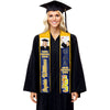 Class of 2024 Fraternity Graduation Stole - Upload Image - Personalized Graduation Stole