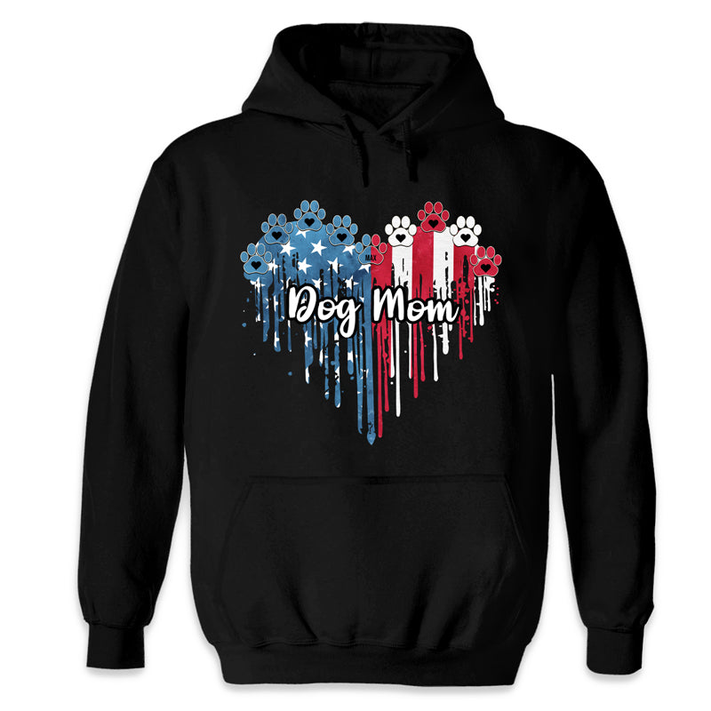 American Dog Lovers Heart Watercolor - Gifts For 4th Of July - Personalized Unisex T-Shirt