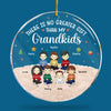 Grandkids Melt My Heart - Family Personalized Custom Ornament - Acrylic Round Shaped - Christmas Gift For Family Members