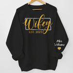 Custom Name Wifey Gifts for Wife - Personalized Sweater