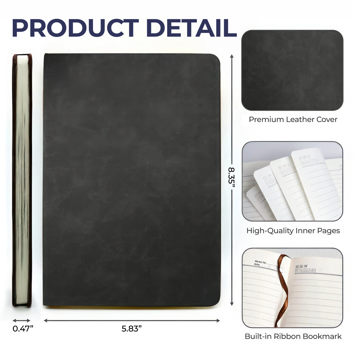 Custom Leather Writing Journal - Personalized Funny  Gifts For Coworker, Work Bestie, Best Friends - Sarcasm Storage Unit