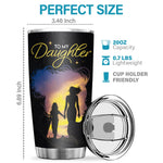 Once Upon A time When I Asked God For An Angel - Tumbler - To My Daughter, Gift For Daughter, Daughter Gift From Mom, Birthday Gift For Daughter