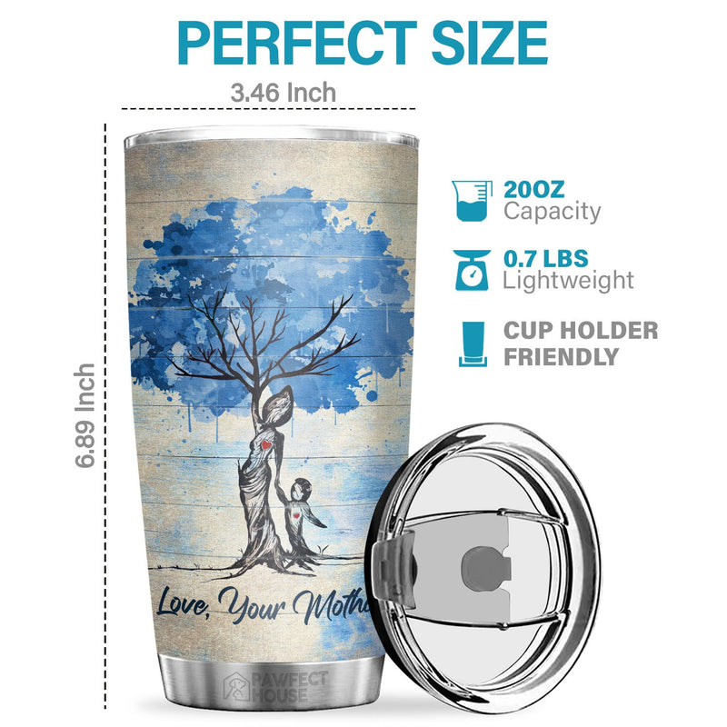 I Might Not Be With You But Know That I Believe In You - Tumbler - To My Son, Gift For Son, Son Gift From Mom, Birthday Gift For Son