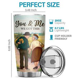 Thank You For Always Being There For Me The One Who Needs You Till The End - Tumbler - To My Wife, Gift For Wife, Anniversary, Engagement, Wedding, Marriage Gift