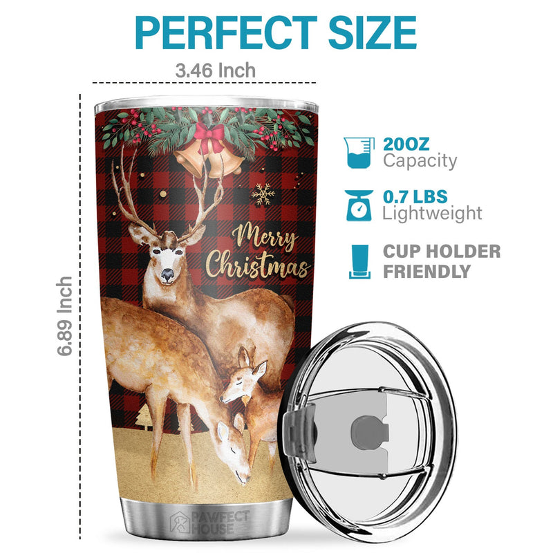 A Little Bit Of Crazy, A Little Bit Loud And A Whole Lot Of Love - Tumbler - Christmas Gift For Family, Couple, Friends, Christmas Decoration, Holiday Gift