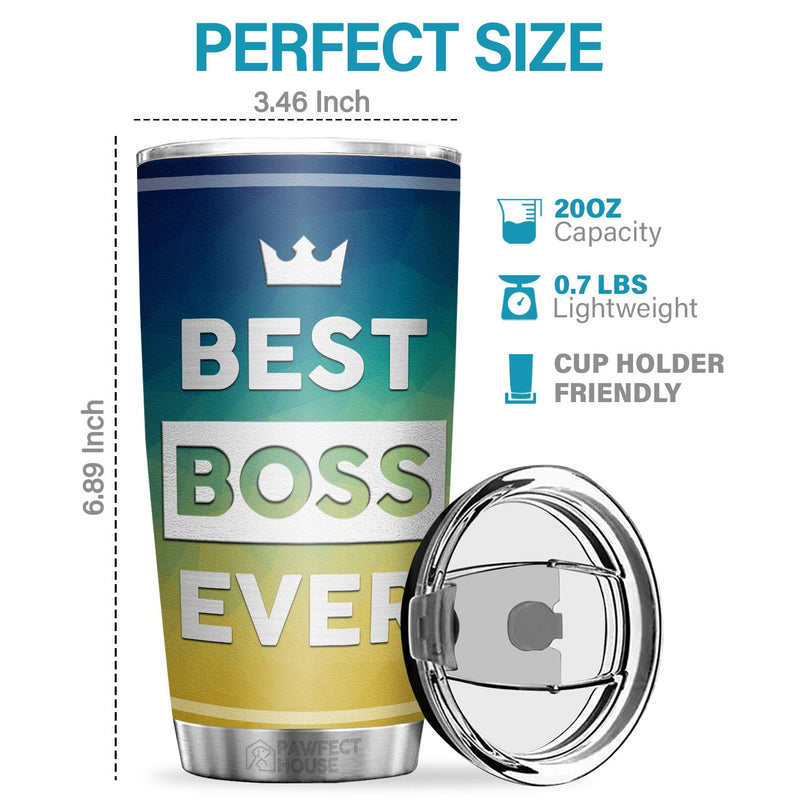 Best Boss Ever, My Favorite Employee Gave Me This Cup - Tumbler - Coworker, Office, Employee Appreciation, Farewell Gift, Work Friend, Colleagues Friendship