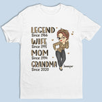 Custom Name Legend Wife Mom Grandma Gifts for Women - Personalized Apparel