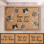 Custom Photo Hope You Like Fur Babies - Dog & Cat Personalized Custom Decorative Mat - Gift For Pet Owners, Pet Lovers