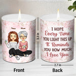 This Reminds How Much I Love You - Family Personalized Custom Smokeless Scented Candle - Mother's Day, Birthday Gift For Mom From Daughter