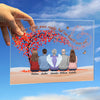 Forever & Ever, You'll Stay In My Heart - Memorial Personalized Custom Rectangle Shaped Acrylic Plaque - Sympathy Gift, Gift For Family Members