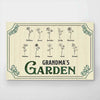 Nana's Lovely Flowers - Family Personalized Custom Horizontal Poster - Birthday Gift For Mom, Grandma