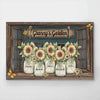 Grandma's Sunshine - Family Personalized Custom Horizontal Poster - Birthday Gift For Grandma