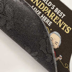 World’s Best Grandpa Grandma live here - Family Personalized Custom Decorative Mat - Gift For Grandparents