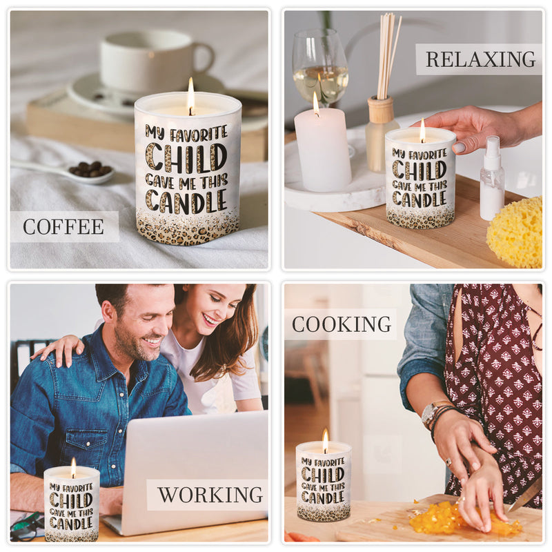 My Favorite Child Gave Me This Candle - Family Smokeless Scented Candle - Mother's Day, Birthday Gift For Mom