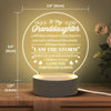 To My Granddaughter I Love You Forever & Always - Acrylic Night Lamp - To My Granddaughter, Gift For Granddaughter, Granddaughter Gift From Grandparents, Birthday Gift For Granddaughter, Christmas Gift