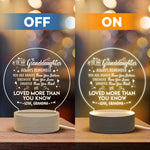 Inspirational Granddaughter Gifts - Night Lamp