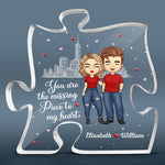 Custom Romantic Couple Love Gifts - Personalized Shaped Acrylic Plaque