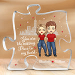 Custom Romantic Couple Love Gifts - Personalized Shaped Acrylic Plaque
