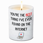 Funny Romantic Internet Love Gift for Partner - Scented Candle