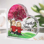 I'm Yours, No Returns - Couple Personalized Custom Heart Shaped Acrylic Plaque - Gift For Husband Wife, Anniversary