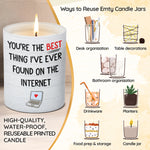 Funny Romantic Internet Love Gift for Partner - Scented Candle